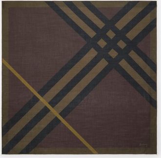 Burberry Check Cashmere Silk Scarf