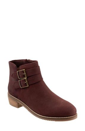 Softwalk Rochester Bootie - Multiple Widths Available in Cherry Nubuck at Nordstrom, Size 10.5