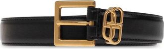 Balenciaga Leren Riem - Dames - Riemen - Zwart - 80 CM - Leer - Accessoires
