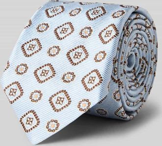 Altea Krawatte aus Seiden-Baumwoll-Mix Modell Nilo in Bleu, Gr&ouml;&szlig;e 1