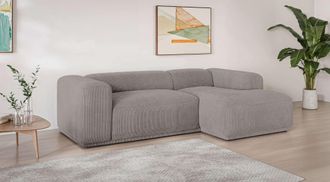 s.Oliver Ecksofa »EMMERIK Designersofa, L-Form mit Wellenfederung, B/T/H: 260/155/73 cm« hoher Sitzkomfort, gemütlich und modern, auch in Cord