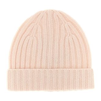 Be You Accessories, female, Pink, ONE SIZE, Ribbed Cashmere Beanie
