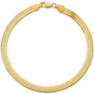 Queen Jewels 14K Gold Herringbone Chain Bracelet at Nordstrom Rack, Size 8