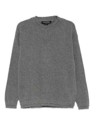 Federico Cina ribbed wool sweater - Grey