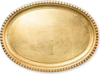 Vietri Florentine Wood Small Oval Tray in Gold at Nordstrom