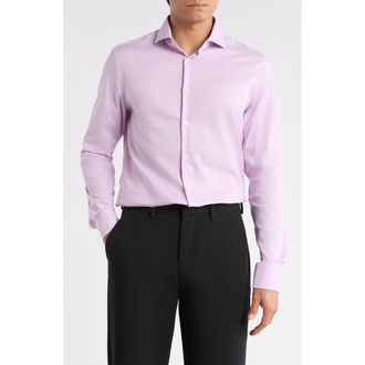 Ted Baker Slim Fit Advanced Tech Stretch Dress Shirt in Pink at Nordstrom Rack, Size 14.5 - 32/33