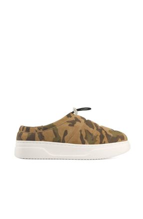 J/Slides Womens Coco Slip On Mule In Camoflague Suede