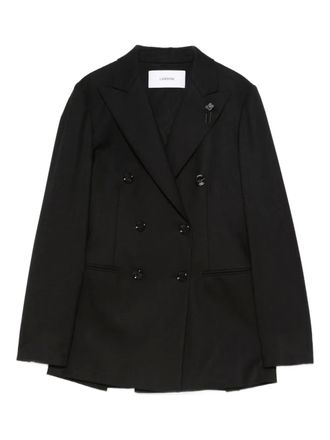 Lardini Adam double-breasted blazer - Black