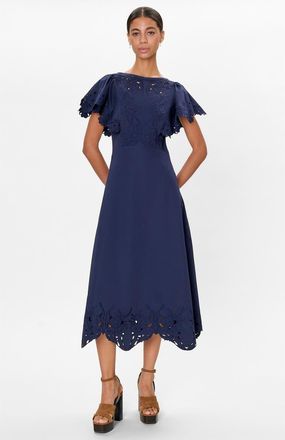 Rebecca Taylor Rachelle Dress in Maritime Blue at Nordstrom, Size 10