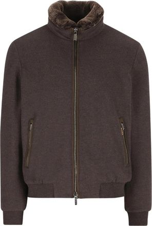 Moorer Jack met rits en zakken - Heren - Vesten - Bruin - XL - Truien & Vesten