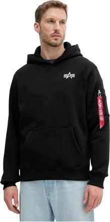 Alpha Industries Signature Backprint Hoodie - Heren - Hoodies - Zwart - 2XL - Katoen - Hoodies & sweatvesten