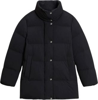 Woolrich Jassen, Dames, Zwart, XS, Leer, Woolrich Jassen Zwart