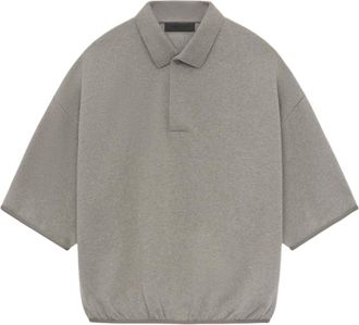 Fear of God SS24 3/4 Sleeve Polo Shirt Heather Grey 192SU244401F