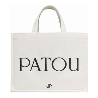 Patou Medium Tote - female - Patou - Shopping Bags - White - ONE SIZE - Bags