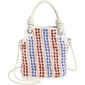 Veronica Beard Small Slouch Beaded Bag in Off White Multi at Nordstrom