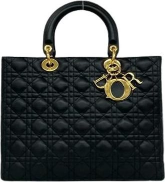Dior Pre-owned Lady Dior Borsa in Pelle dAgnello - - Pre-owned - Donna - Nero - ONE SIZE