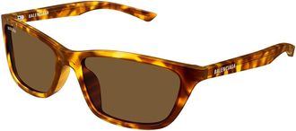 Balenciaga BB0403SK Asian Fit 002 Mens Sunglasses Tortoiseshell Size 58