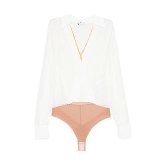 Elisabetta Franchi Dames, Tops, Wit, Maat: S