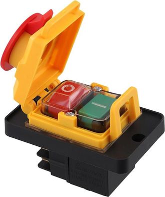 OEM Interruttore Elettromagnetico Kjd12 16a 250v, Pulsante Magnetico Con Protezione Da Sottotensione E Sovraccarico Per Utensili Elettrici