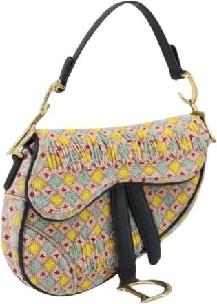 Dior Pre-owned Vintage Canvas Handtas - Dames - Vintage Schoudertas - Veelkleurig - ONE Size - Vintage
