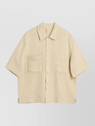 Sunflower adam shirt linen cotton blend short sleeves