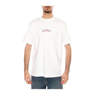 Vans Tops, Heren, Wit, M, Katoen, T-shirt met gesp