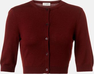 Saint Laurent Cardigan cropped in lana