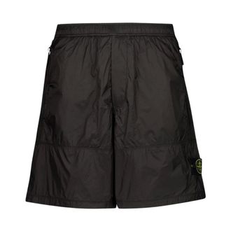 Stone Island Heren, Korte broeken, Grijs, Maat: W30 Nylon