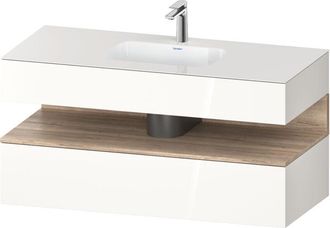 Duravit Qatego Lavabo Encastrado Con Base De Lavabo Consola, - Duravit