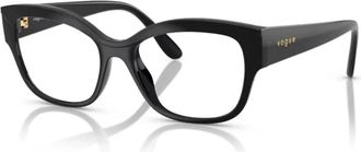 Vogue Eyewear Zwarte Brillen voor Vrouwen - Dames - Brillen - Zwart - 53 MM - Accessoires