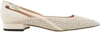 Bally Elsa Pointed-Toe Leather Pumps, Brand Size 40 ( US Size 9.5 )