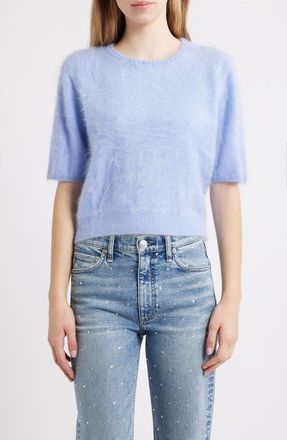 Rag & Bone Jada Brushed Cashmere Sweater in Light Blue at Nordstrom, Size Xx-Small