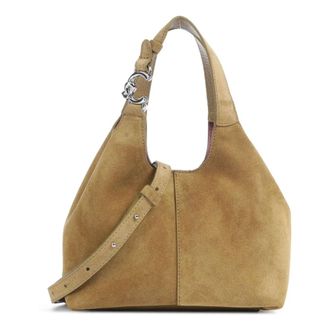 Coccinelle Shoulder Bags, female, Beige, Size: ONE SIZE C-Easy Suede