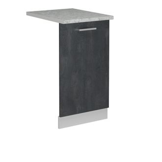 Vicco Panel Frontal Del Lavavajillas R-line, Hormig&oacute;n Negro, 45 Cm, Et M&aacute;rmol