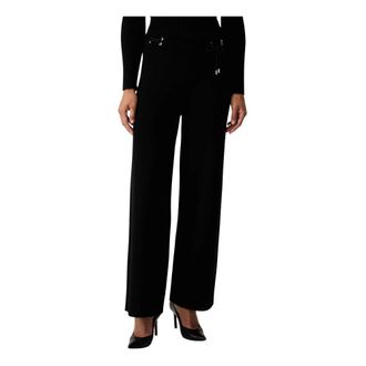 Liu Jo Gebreide broek met veters - Dames - Broeken - Zwart - Maat: L Viscose
