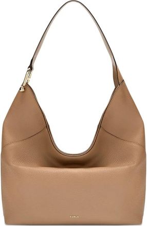 Furla Furla Lara Eracle Print Leather Large Hobo Bag