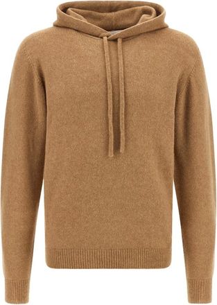 Roberto Collina Hoodies & sweatvesten, Heren, Beige, L, Wol, Truien