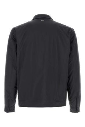Herno Mens Midnight Blue Polyester Jacket Giubbini