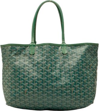 Goyard Green Pvc Leather Handbag Pouch Tote Bag (Pre-Owned)