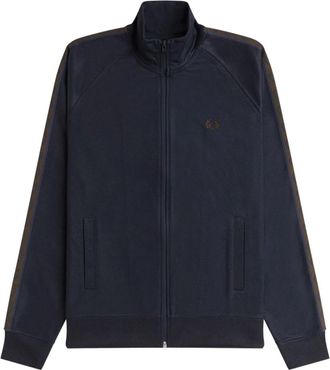 Fred Perry Zip-throughs - Heren - Vesten met rits - Blauw - S - Hoodies & sweatvesten