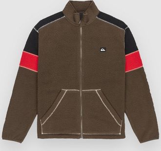 Quiksilver Clean Coast Block Fz Fleecejacke braun