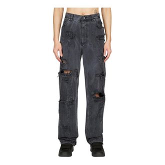 Dolce & Gabbana Heren, Jeans, Zwart, Maat: L Leer