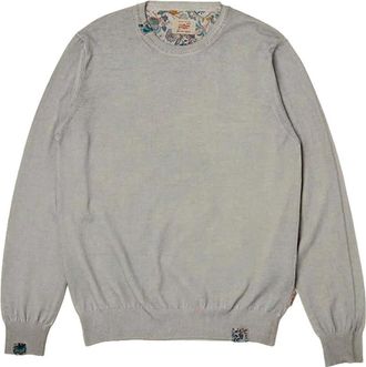 Bob Katoenen Jersey Koud Geverfd Lente Slim - Heren - Ronde hals truien - Grijs - XL - Katoen - Truien & Vesten