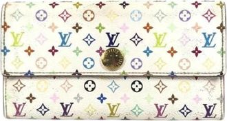 Louis Vuitton Pre-owned Wallets, female, Multicolor, Size: ONE SIZE Pre-owned Canvas Wallet