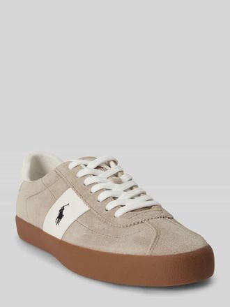 Polo Ralph Lauren Low Top Sneaker aus Veloursleder in Beige, Gr&ouml;&szlig;e 40
