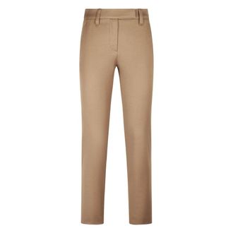 Brunello Cucinelli Brunello Cucinelli, Slim-fit Trousers, female, Brown, Size: XS Slim-fit Trousers