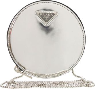 Prada Pre-owned Prada Spazzolato Round Chain Coin Crossbody Ladies NN9BXDOQYM9V3R3B