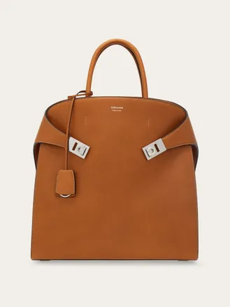 Ferragamo Men Hug tote bag Brown