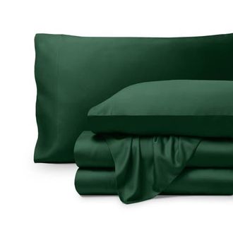 Bare Home Cooling Rayon Sheet Set in Forest Green at Nordstrom, Size Twin X-Long