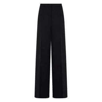 Moschino Palazzo Trousers - female - Moschino - Wide Trousers - Black - XS - Trousers
